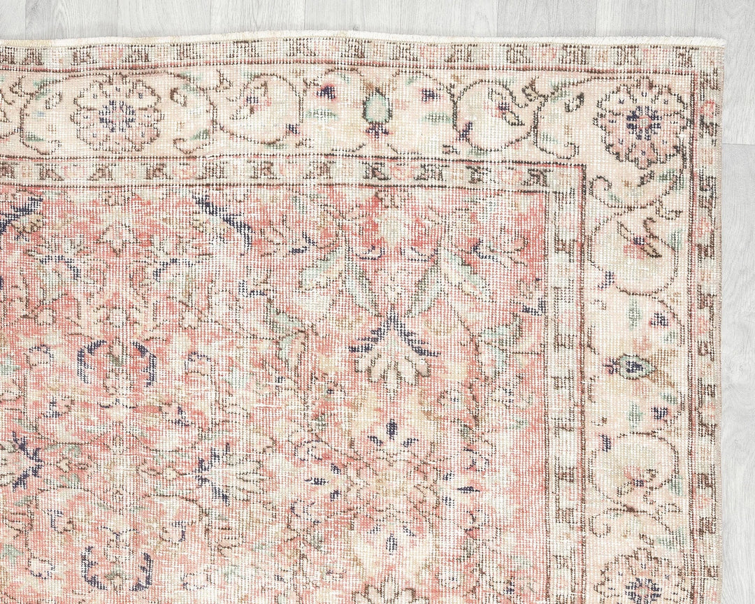 Multicolor Turkish Oushak Rug 5' x 12' 4" Hand-Knotted | No. VR42159