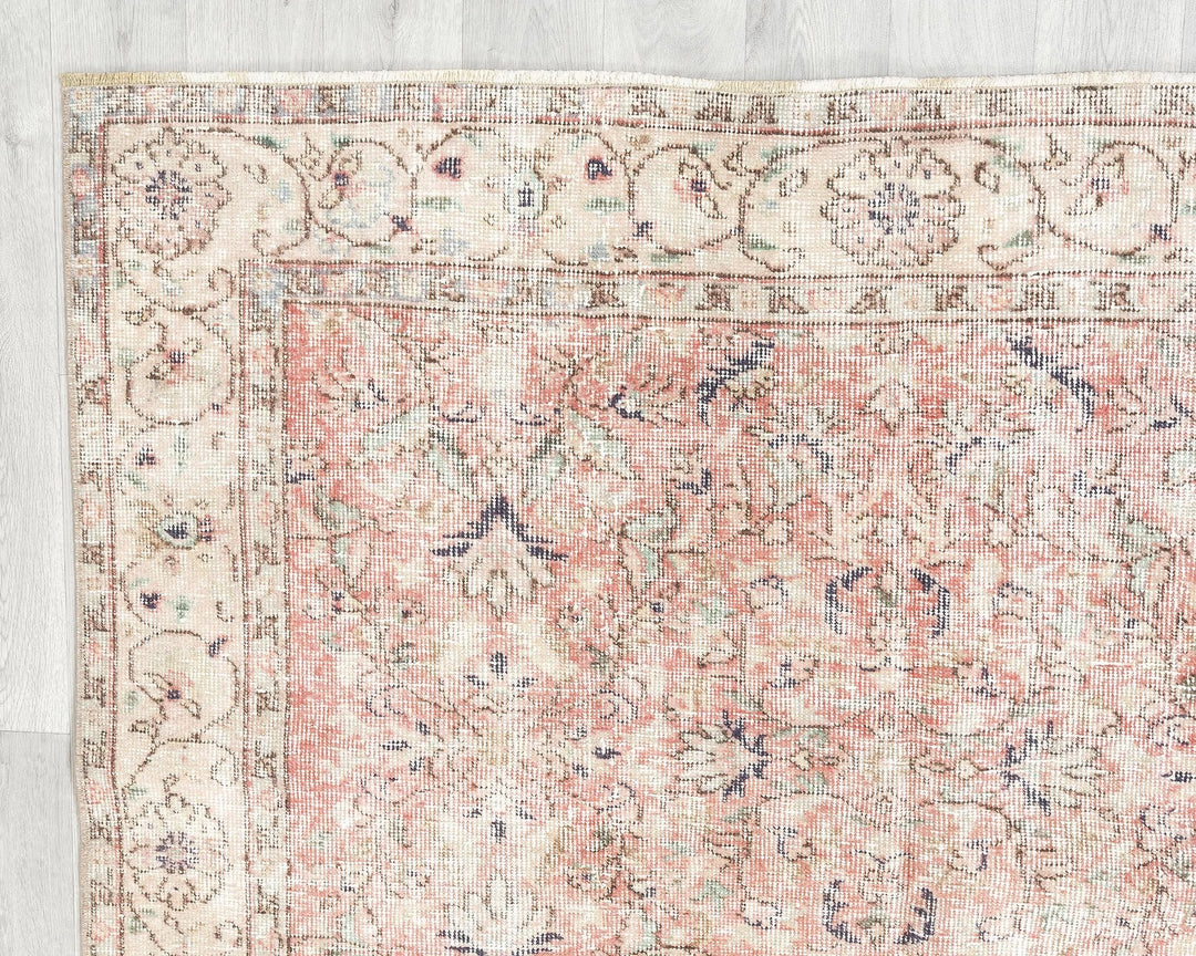 Multicolor Turkish Oushak Rug 5' x 12' 4" Hand-Knotted | No. VR42159