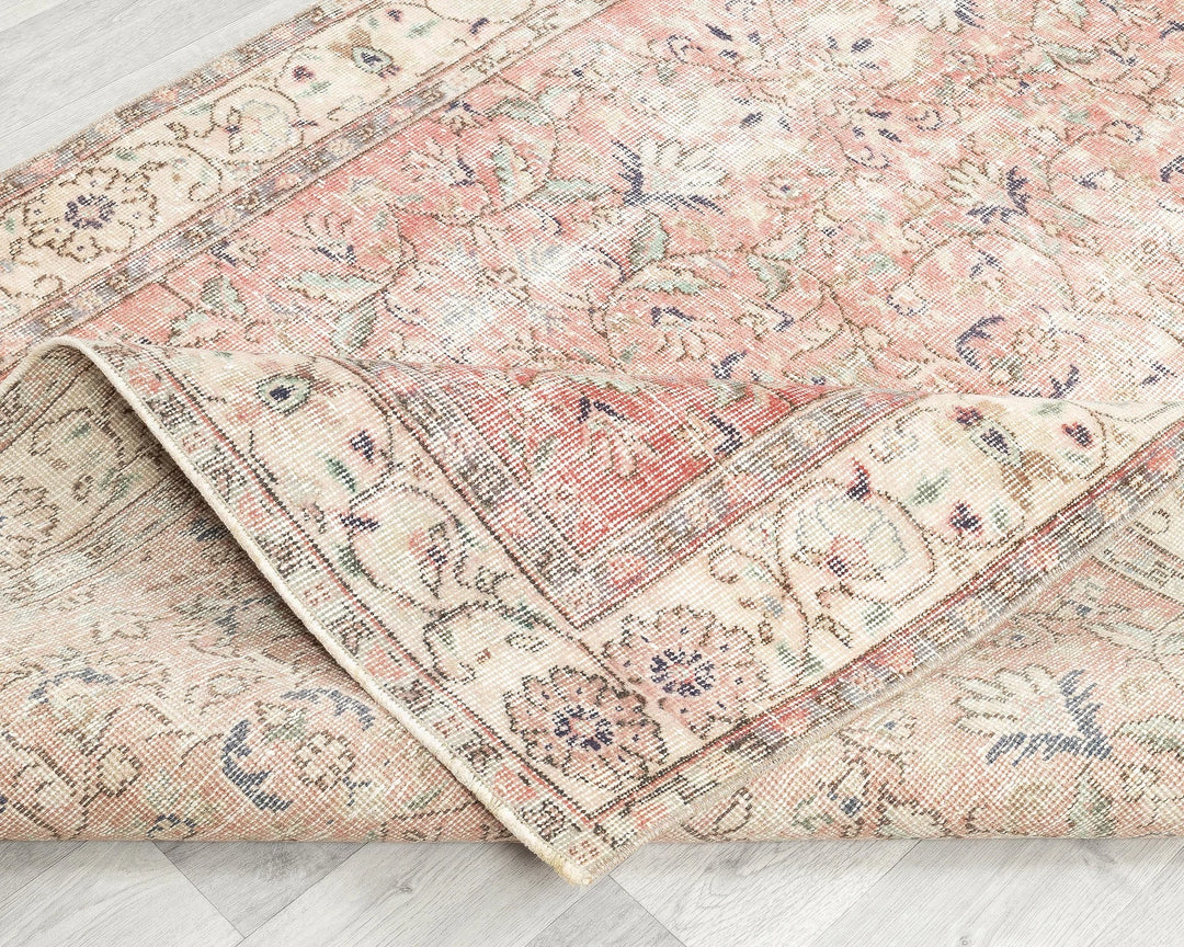 Multicolor Turkish Oushak Rug 5' x 12' 4" Hand-Knotted | No. VR42159