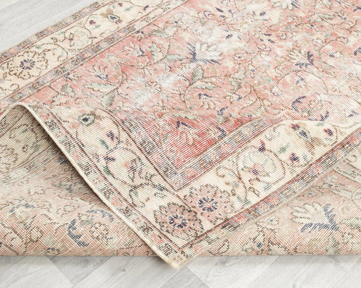 Multicolor Turkish Oushak Rug 5' x 12' 4" Hand-Knotted | No. VR42159