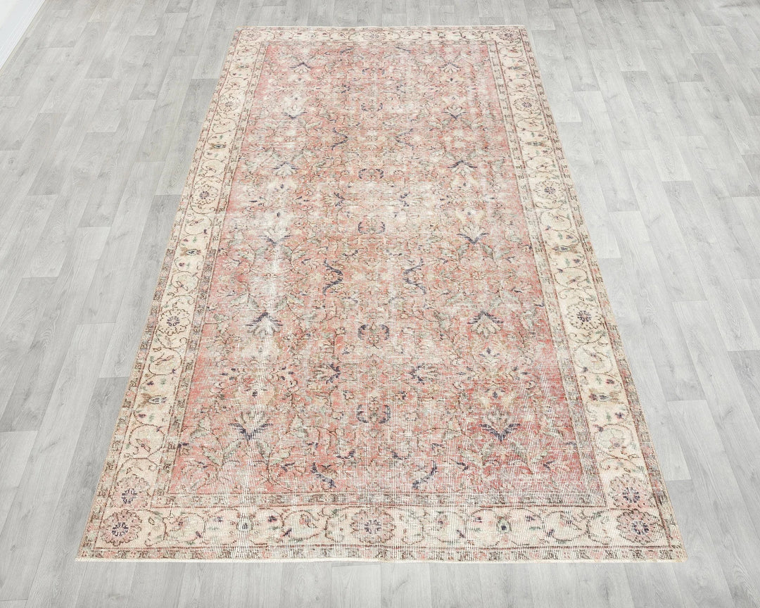 Multicolor Turkish Oushak Rug 5' x 12' 4" Hand-Knotted | No. VR42159