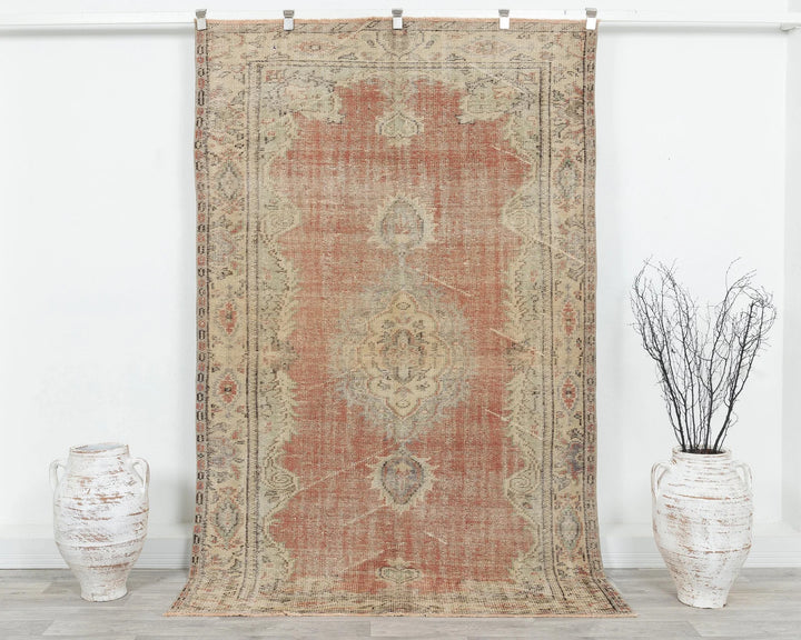 Multicolor Turkish Oushak Rug 4' 10" x 8' Hand-Knotted | No. VR42209