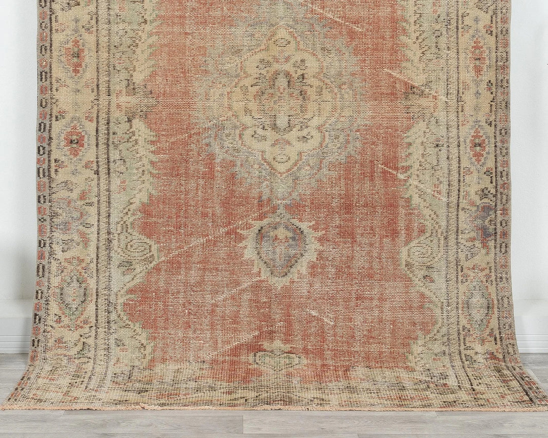 Multicolor Turkish Oushak Rug 4' 10" x 8' Hand-Knotted | No. VR42209