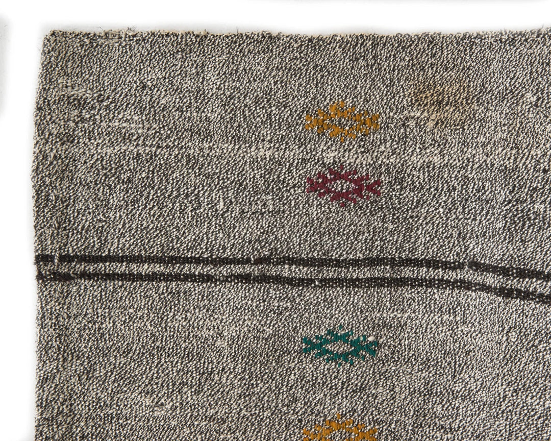 Gray Kilim Rug 6' 3" x 7' 9" | No. VR42236