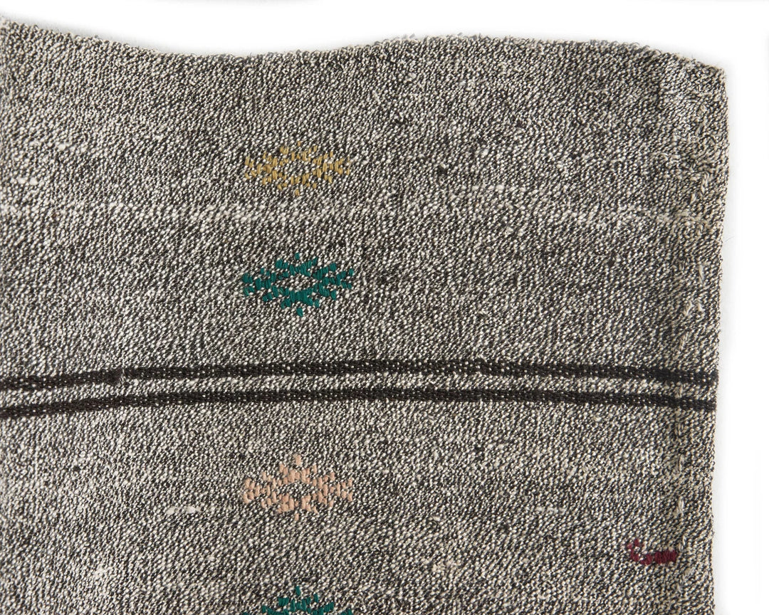 Gray Kilim Rug 6' 3" x 7' 9" | No. VR42236