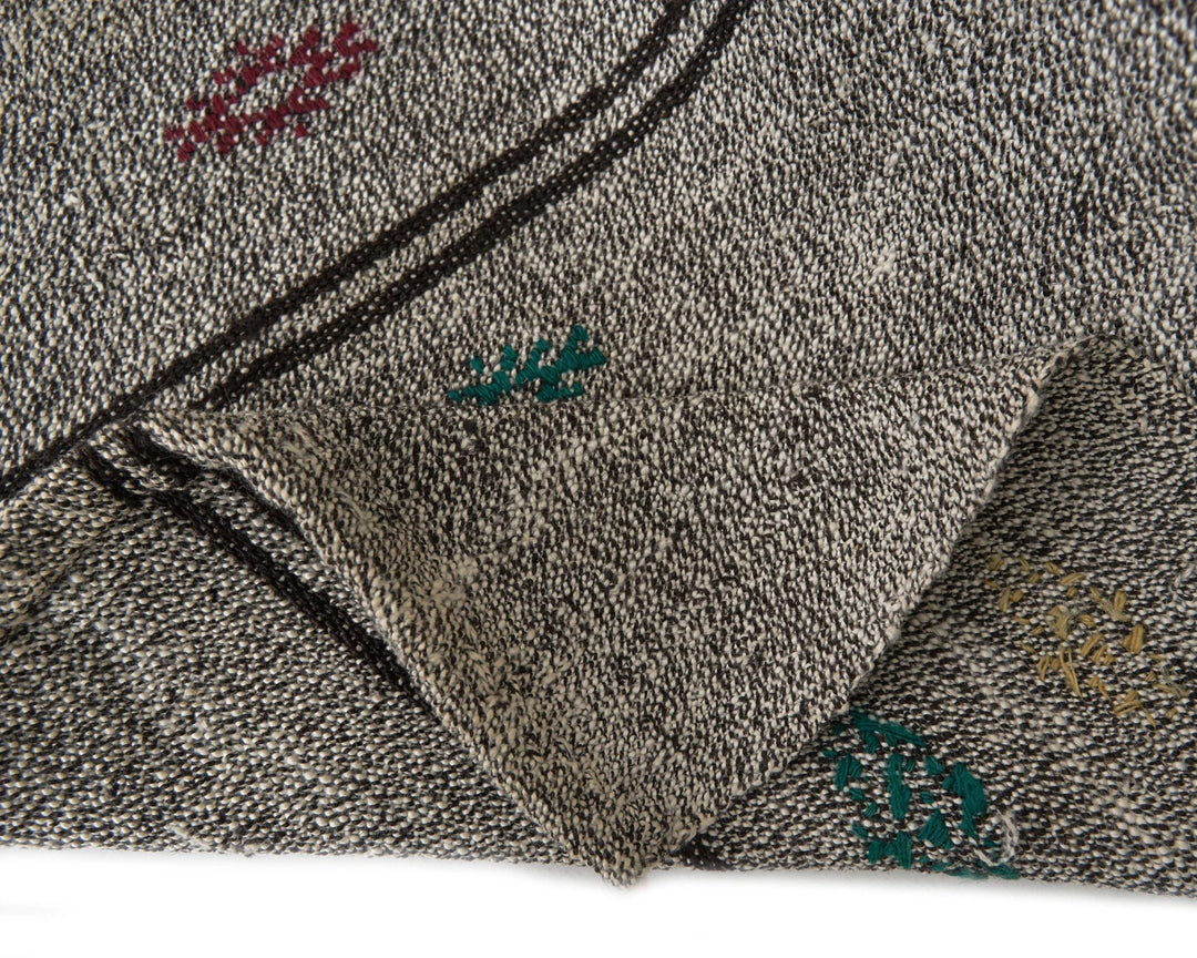 Gray Kilim Rug 6' 3" x 7' 9" | No. VR42236