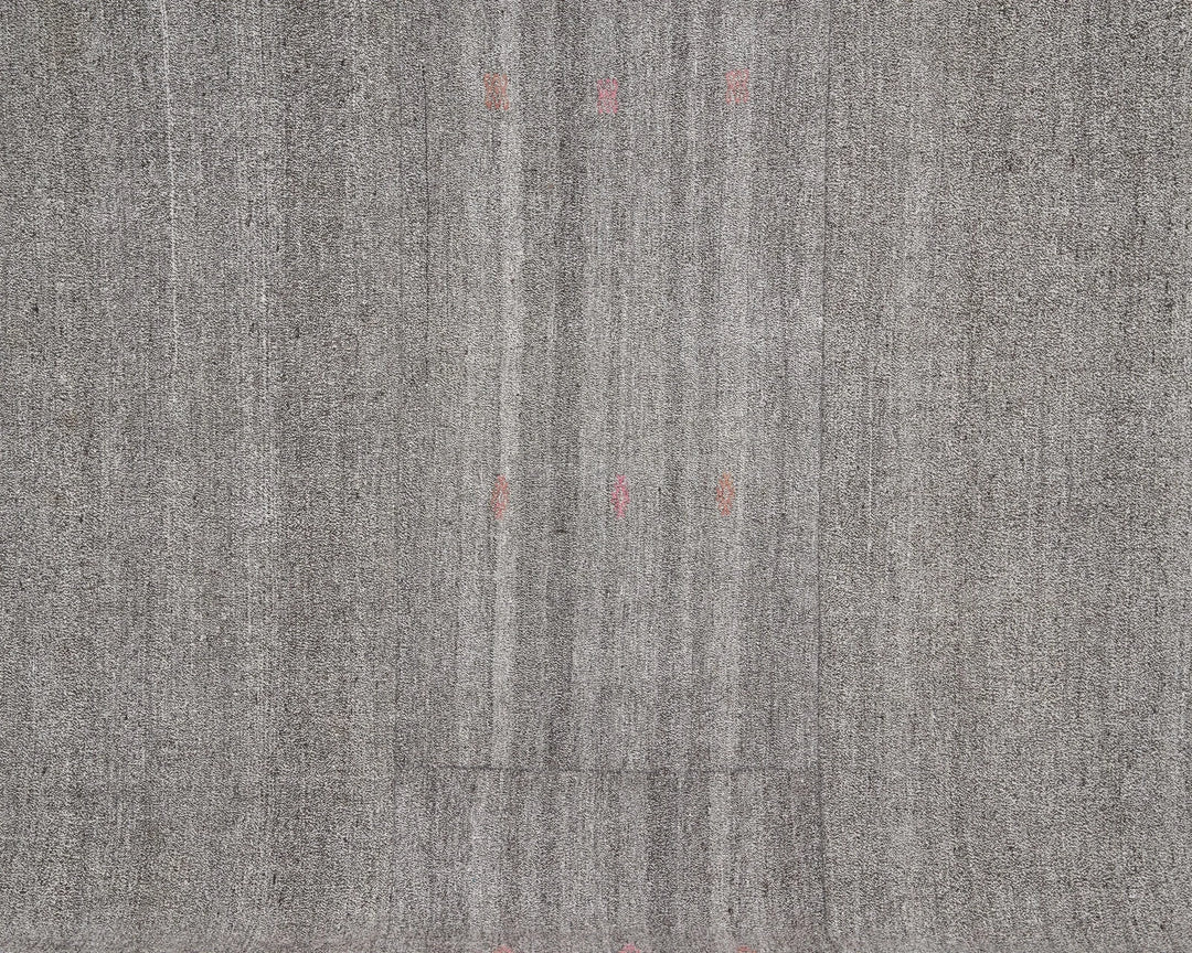 Gray Turkish Kilim Rug 11' 4" x 8' 4" Flat-Weave | No. VR42344