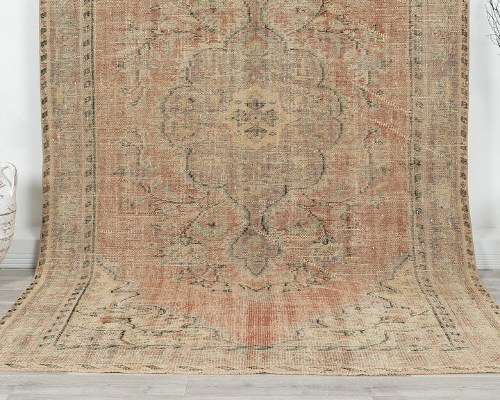 Multicolor Turkish Oushak Rug 5' 8" x 9' 6" Hand-Knotted | No. VR42392
