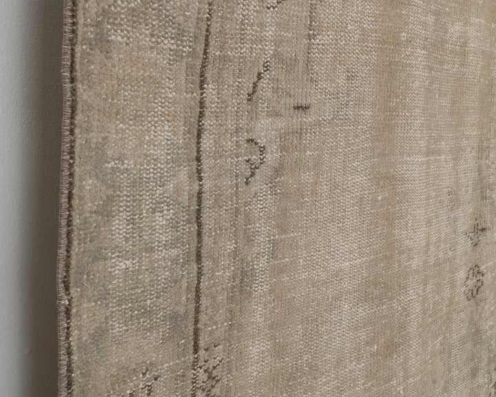 Beige Turkish Oushak Rug 5' 10" x 8' 9" Hand-Knotted | No. VR42403