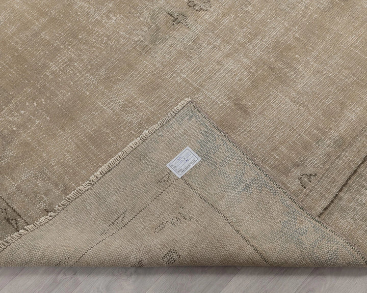 Beige Turkish Oushak Rug 5' 10" x 8' 9" Hand-Knotted | No. VR42403