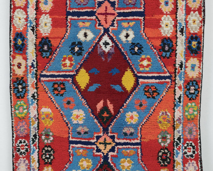Multicolor Turkish Oushak Rug 3' x 10' Hand-Knotted | No. VR42410