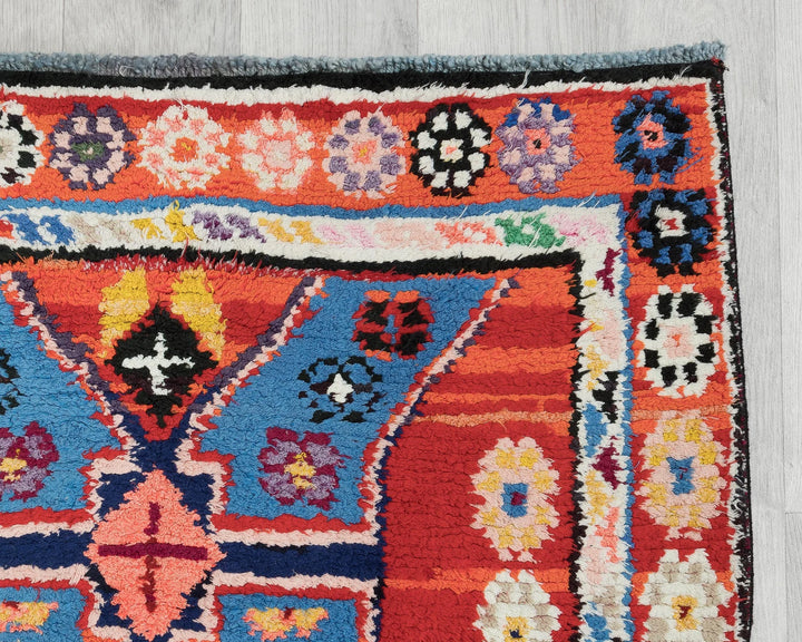 Multicolor Turkish Oushak Rug 3' x 10' Hand-Knotted | No. VR42410