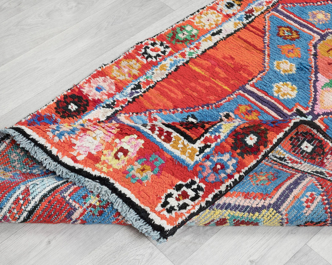 Multicolor Turkish Oushak Rug 3' x 10' Hand-Knotted | No. VR42410