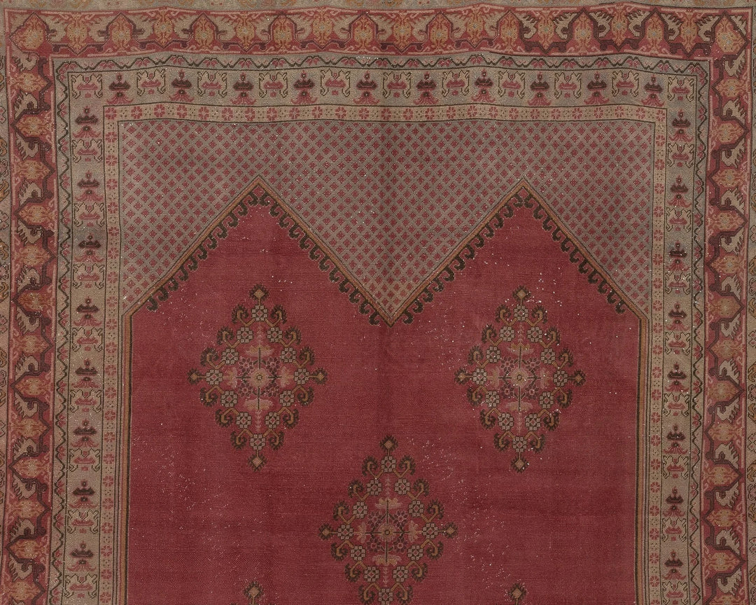 Pink Turkish Oushak Rug 7' 10" x 10' 10" Hand-Knotted | No. VR42434