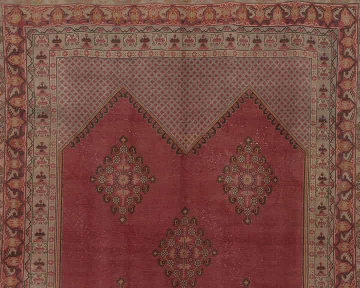 Pink Turkish Oushak Rug 7' 10" x 10' 10" Hand-Knotted | No. VR42434