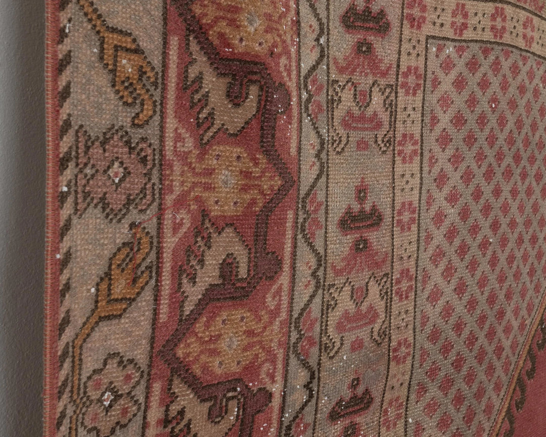 Pink Turkish Oushak Rug 7' 10" x 10' 10" Hand-Knotted | No. VR42434