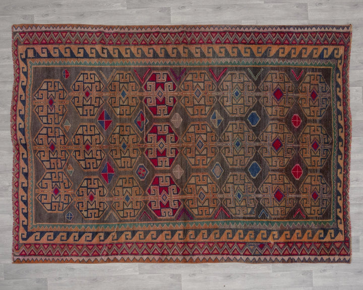 Pink Turkish Oushak Rug 5' 11" x 8' Hand-Knotted | No. VR42442