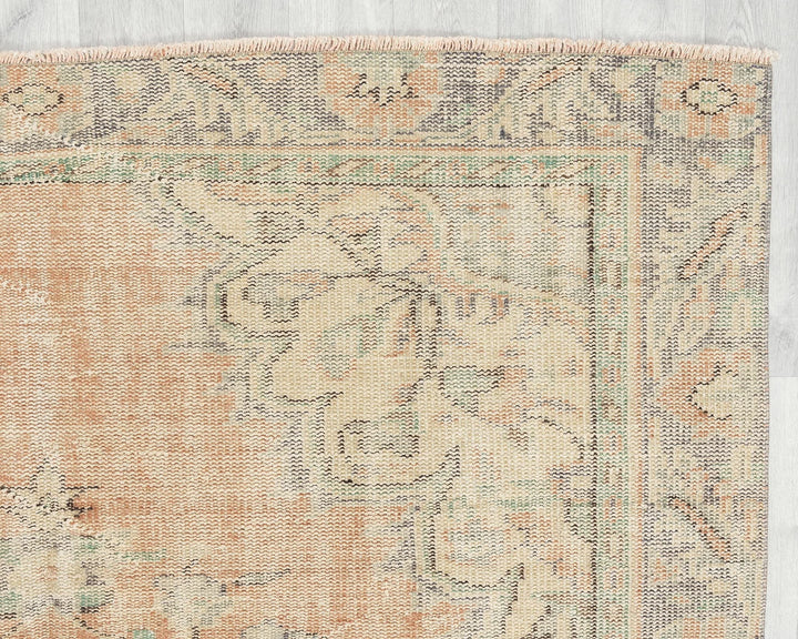 Multicolor Turkish Oushak Rug 5' 11" x 9' 5" Hand-Knotted | No. VR42560