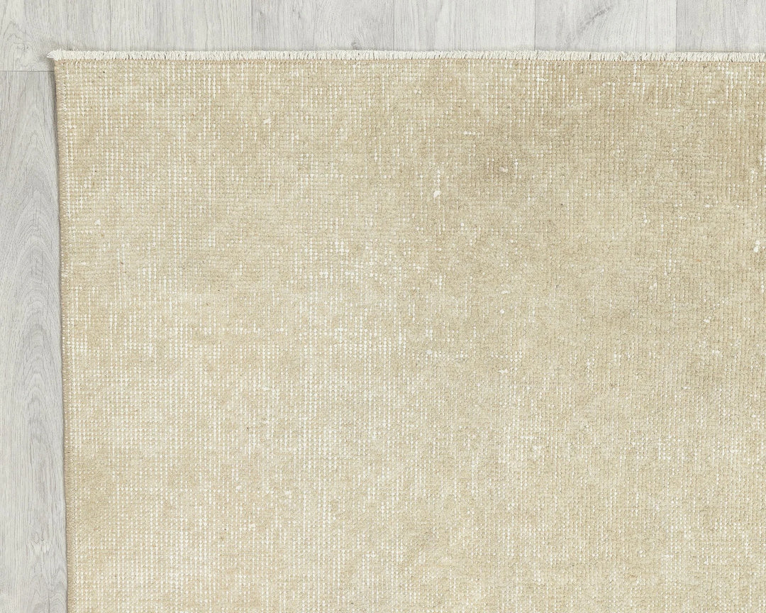 Beige Turkish Oushak Rug 6' 10" x 3' 9" Hand-Knotted | No. VR42566