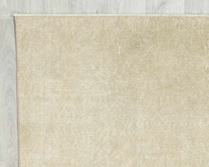 Beige Turkish Oushak Rug 6' 10" x 3' 9" Hand-Knotted | No. VR42566
