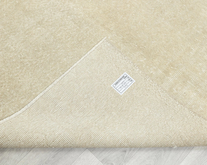 Beige Turkish Oushak Rug 6' 10" x 3' 9" Hand-Knotted | No. VR42566