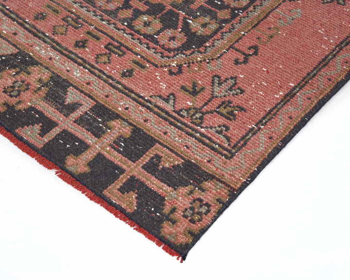 Multicolor Turkish Oushak Rug 3' 1" x 10' 8" Hand-Knotted | No. VR42624