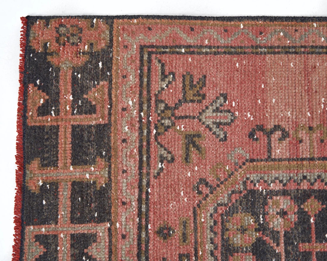 Multicolor Turkish Oushak Rug 3' 1" x 10' 8" Hand-Knotted | No. VR42624