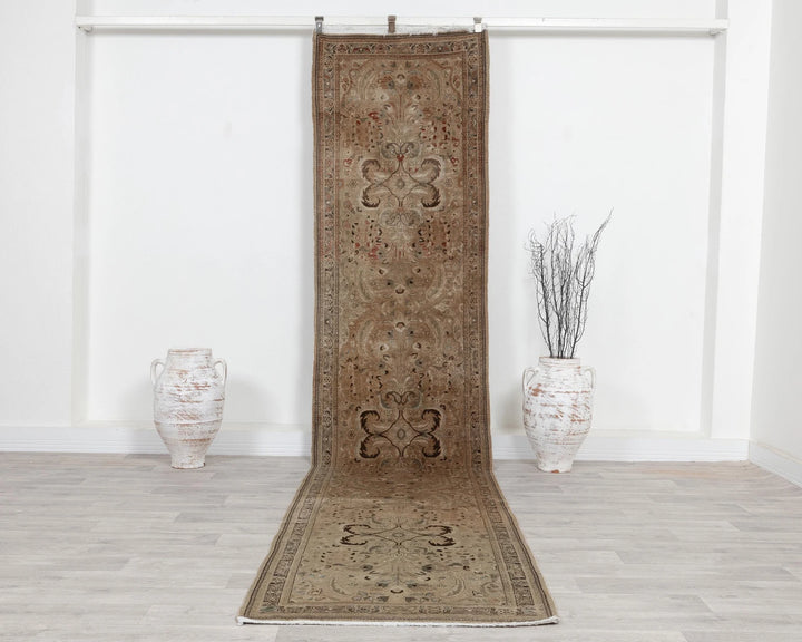 Rust Turkish Oushak Rug 2'10" x 12'6" Hand-Knotted | No. VR42685