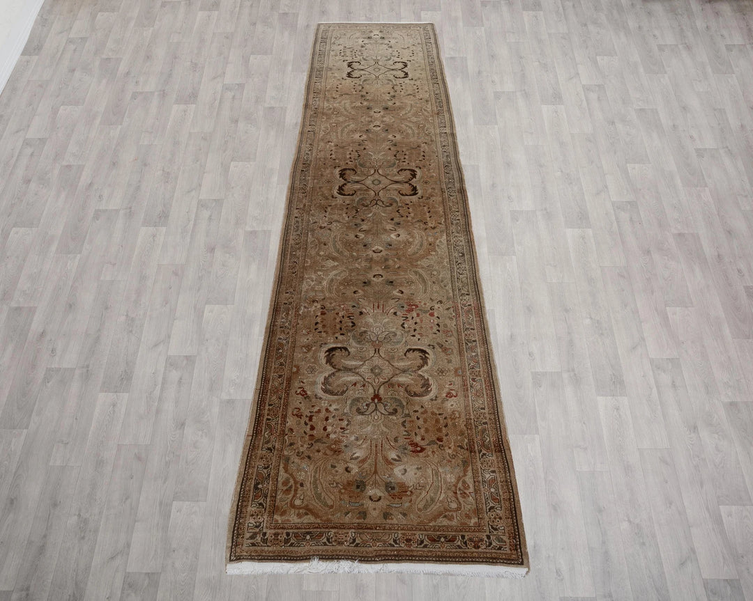 Rust Turkish Oushak Rug 2'10" x 12'6" Hand-Knotted | No. VR42685