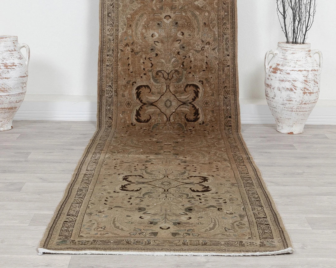 Rust Turkish Oushak Rug 2'10" x 12'6" Hand-Knotted | No. VR42685