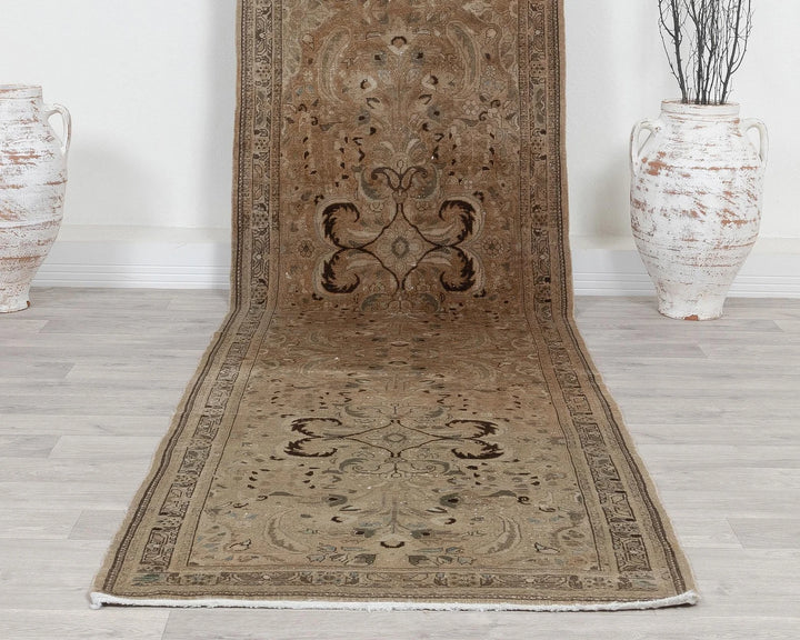 Rust Turkish Oushak Rug 2'10" x 12'6" Hand-Knotted | No. VR42685