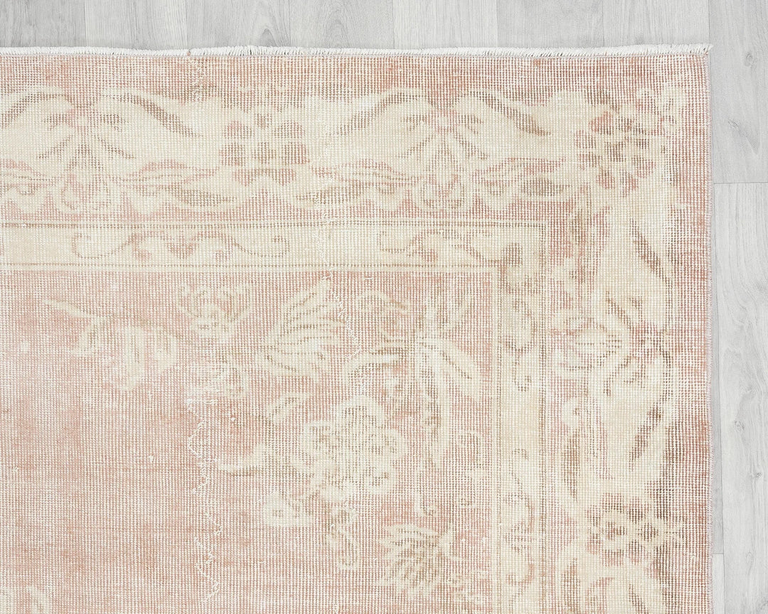 Multicolor Turkish Oushak Rug 6'7" x 9'4" Hand-Knotted | No. VR42833