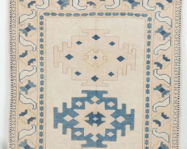 Multicolor Turkish Oushak Rug 4' 1" x 6' 6" Hand-Knotted | No. VR42851