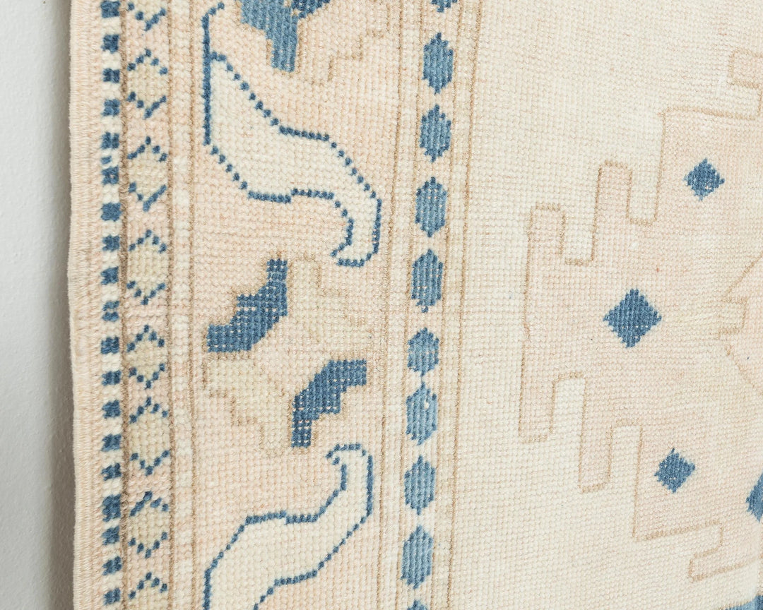 Multicolor Turkish Oushak Rug 4' 1" x 6' 6" Hand-Knotted | No. VR42851