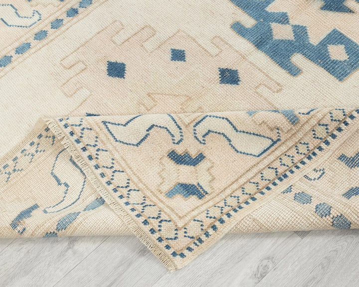 Multicolor Turkish Oushak Rug 4' 1" x 6' 6" Hand-Knotted | No. VR42851