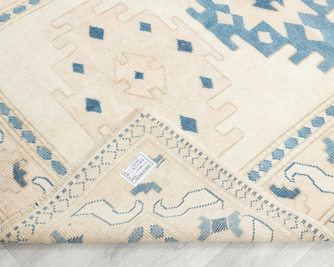 Multicolor Turkish Oushak Rug 4' 1" x 6' 6" Hand-Knotted | No. VR42851