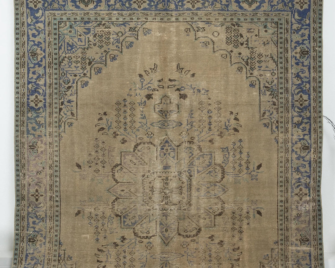 Multicolor Turkish Oushak Rug 7'2" x 9'7" Hand-Knotted | No. VR42958
