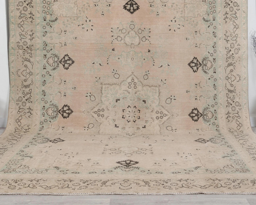 Multicolor Turkish Oushak Rug 9' 10" x 12' 4" Hand-Knotted | No. VR43128