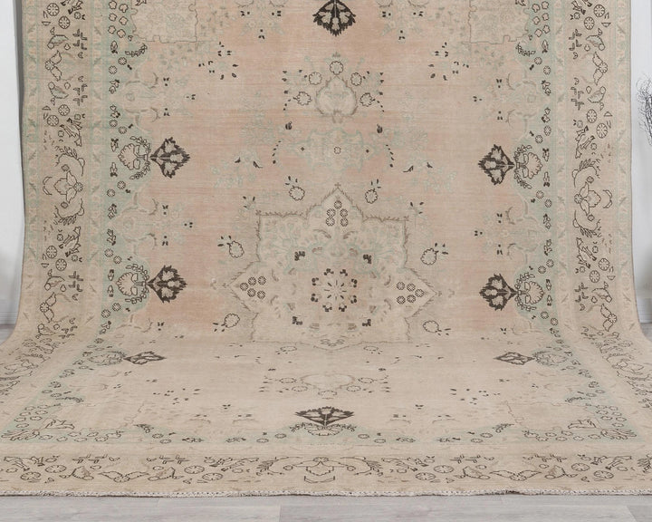 Multicolor Turkish Oushak Rug 9' 10" x 12' 4" Hand-Knotted | No. VR43128