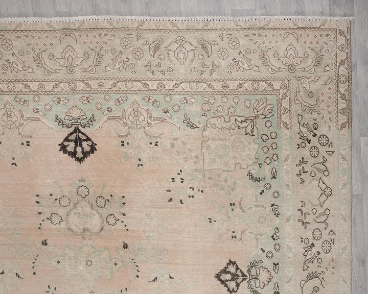 Multicolor Turkish Oushak Rug 9' 10" x 12' 4" Hand-Knotted | No. VR43128