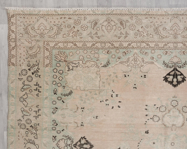 Multicolor Turkish Oushak Rug 9' 10" x 12' 4" Hand-Knotted | No. VR43128