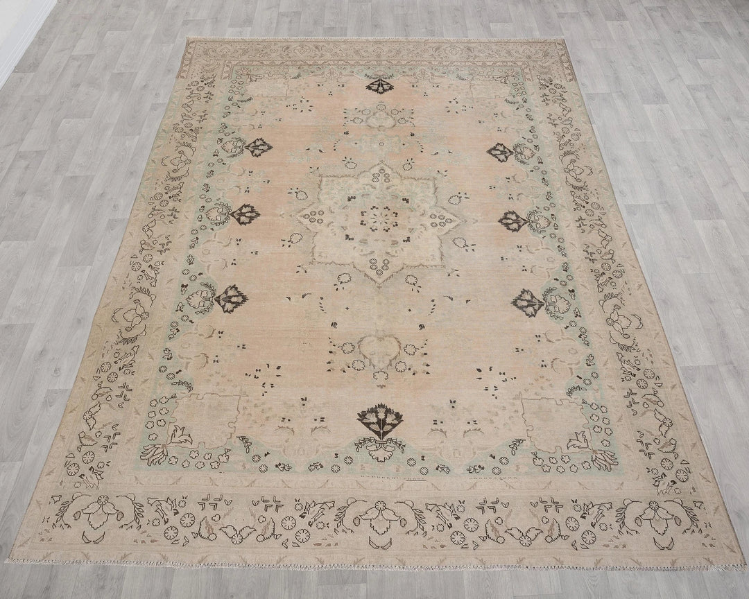 Multicolor Turkish Oushak Rug 9' 10" x 12' 4" Hand-Knotted | No. VR43128
