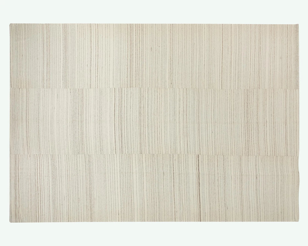 Beige Turkish Kilim Rug 9' 11" x 13' 6" Flat-Weave | No. VR43188