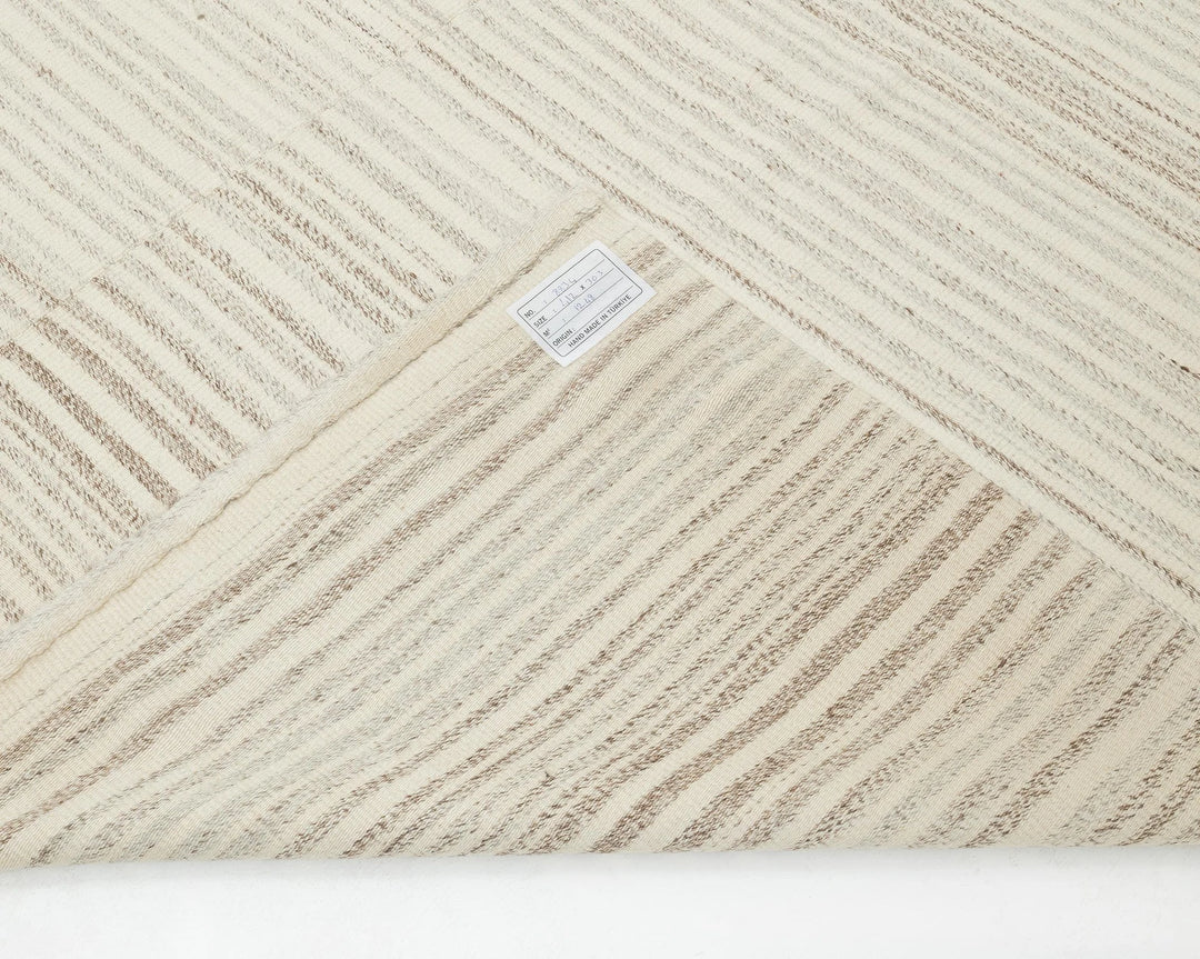 Beige Turkish Kilim Rug 9' 11" x 13' 6" Flat-Weave | No. VR43188