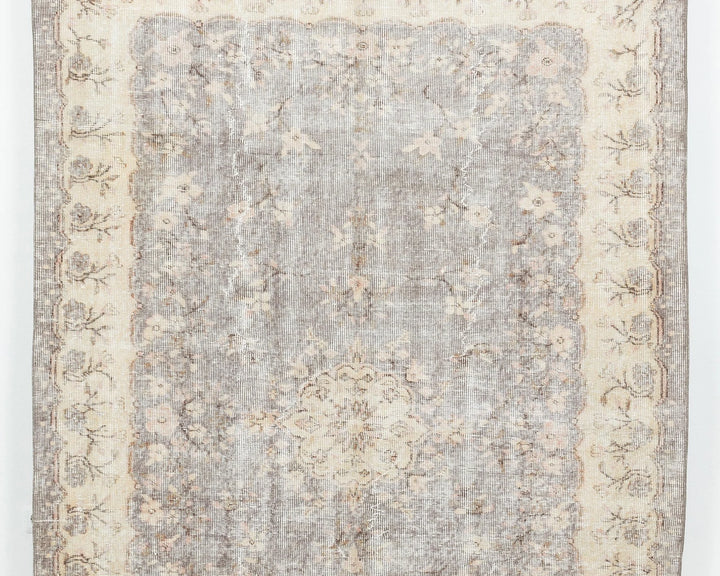 Multicolor Turkish Oushak Rug 8' 2" x 5' 7" Hand-Knotted | No. VR43319