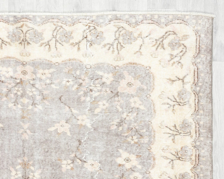 Multicolor Turkish Oushak Rug 8' 2" x 5' 7" Hand-Knotted | No. VR43319