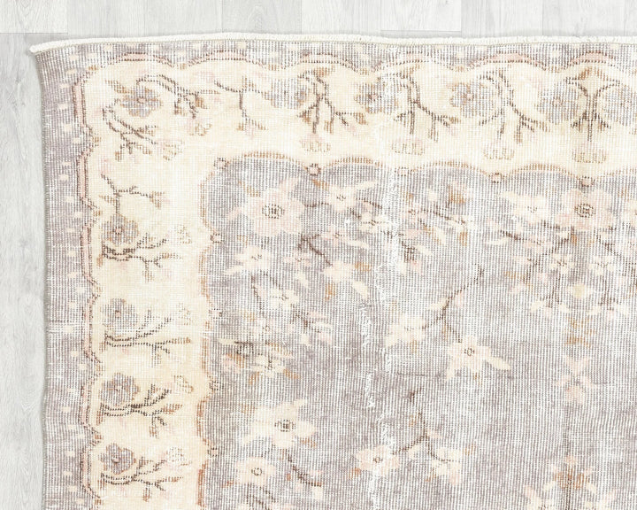 Multicolor Turkish Oushak Rug 8' 2" x 5' 7" Hand-Knotted | No. VR43319