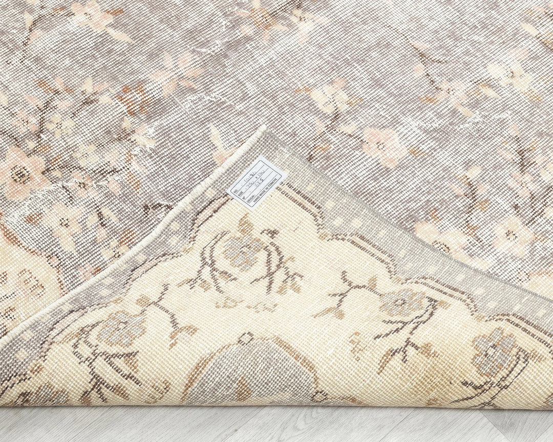 Multicolor Turkish Oushak Rug 8' 2" x 5' 7" Hand-Knotted | No. VR43319