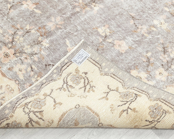 Multicolor Turkish Oushak Rug 8' 2" x 5' 7" Hand-Knotted | No. VR43319