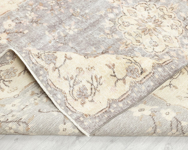 Multicolor Turkish Oushak Rug 8' 2" x 5' 7" Hand-Knotted | No. VR43319